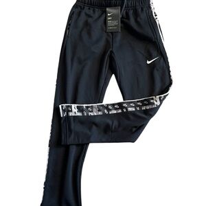 Nike Dri-Fit Joggers Black  White Logo